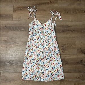 Olivaceous Multicolor Smocked Dress